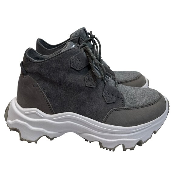 Sorel Women's Kinetic Breakthru Caribou Quarry/Sea Salt WP Size 8 - Picture 3 of 11